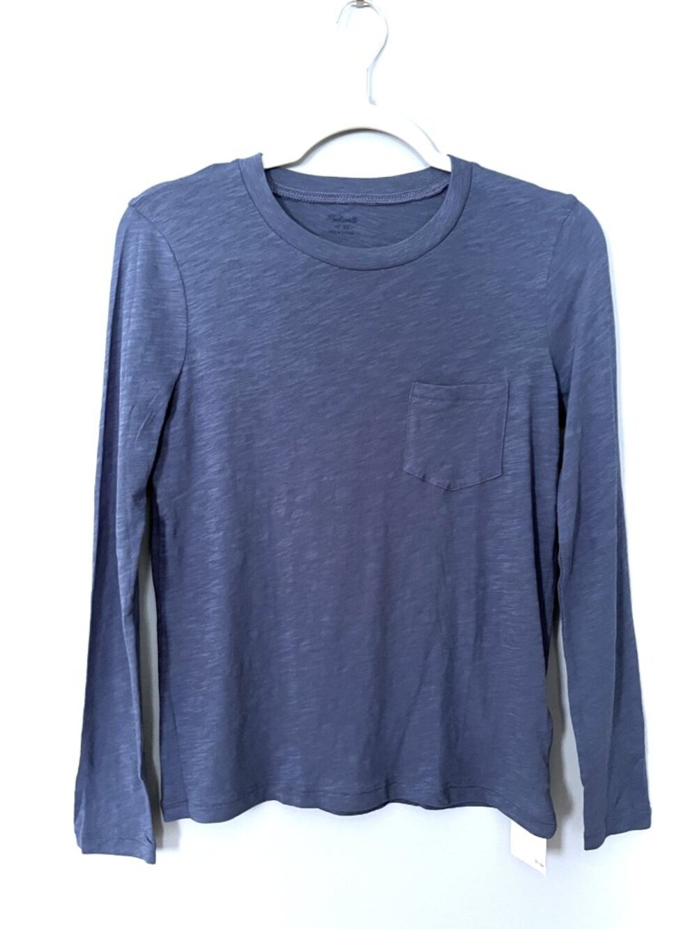 NWT Madewell Long Sleeve T-Shirt (Blue) XS